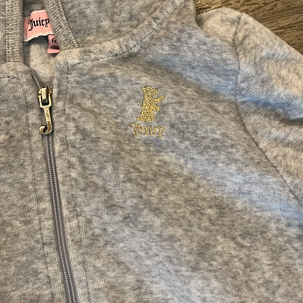 Juicy couture Gray Kids Hoodie jacket - Picture 2 of 4